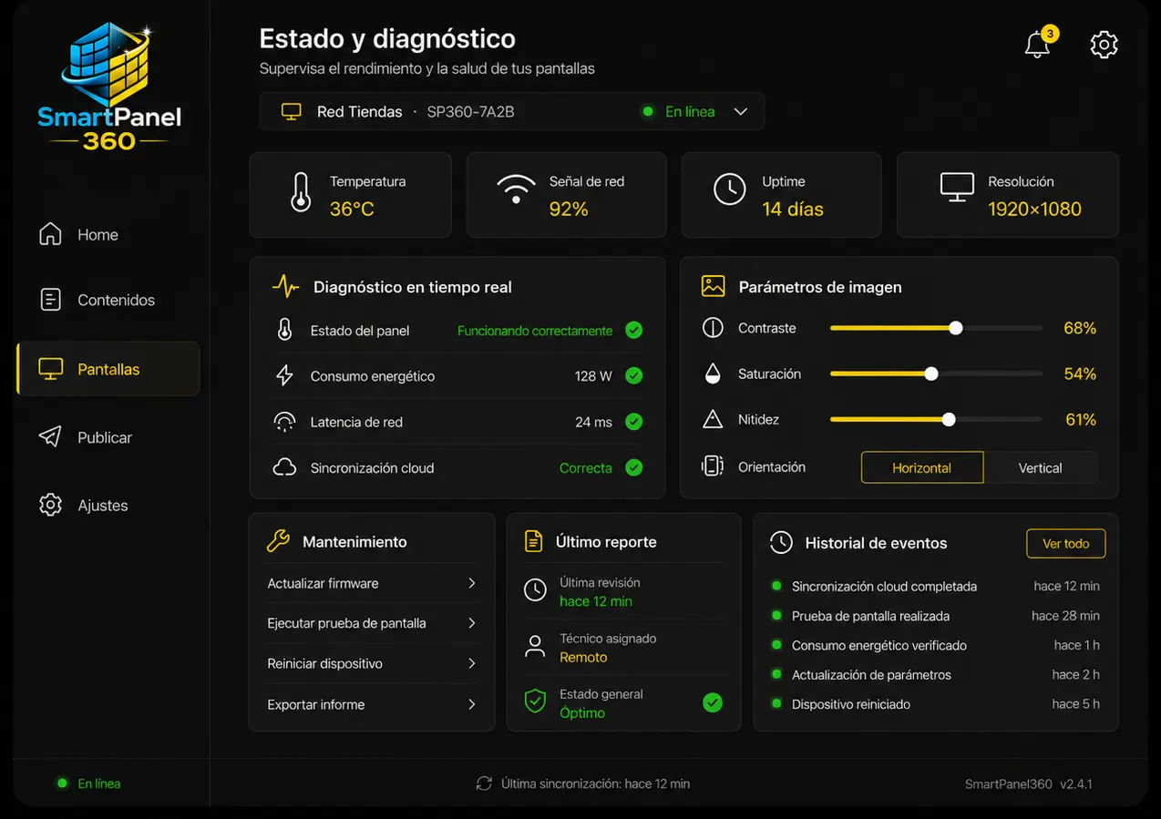 SmartPanel360 - Estado y diagnóstico