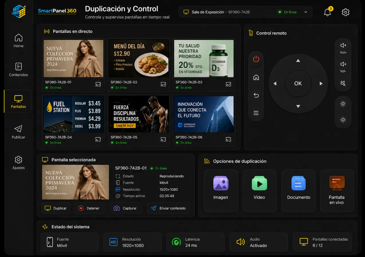 SmartPanel360 - Duplicación y control